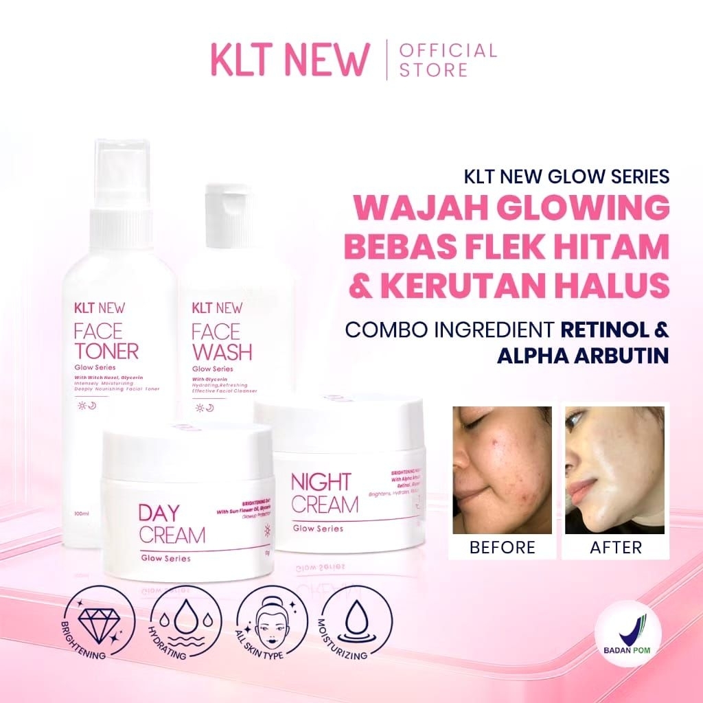 KLT New Glow BPOM Terbaru / KLT BPOM / Cream KLT New BPOM Series