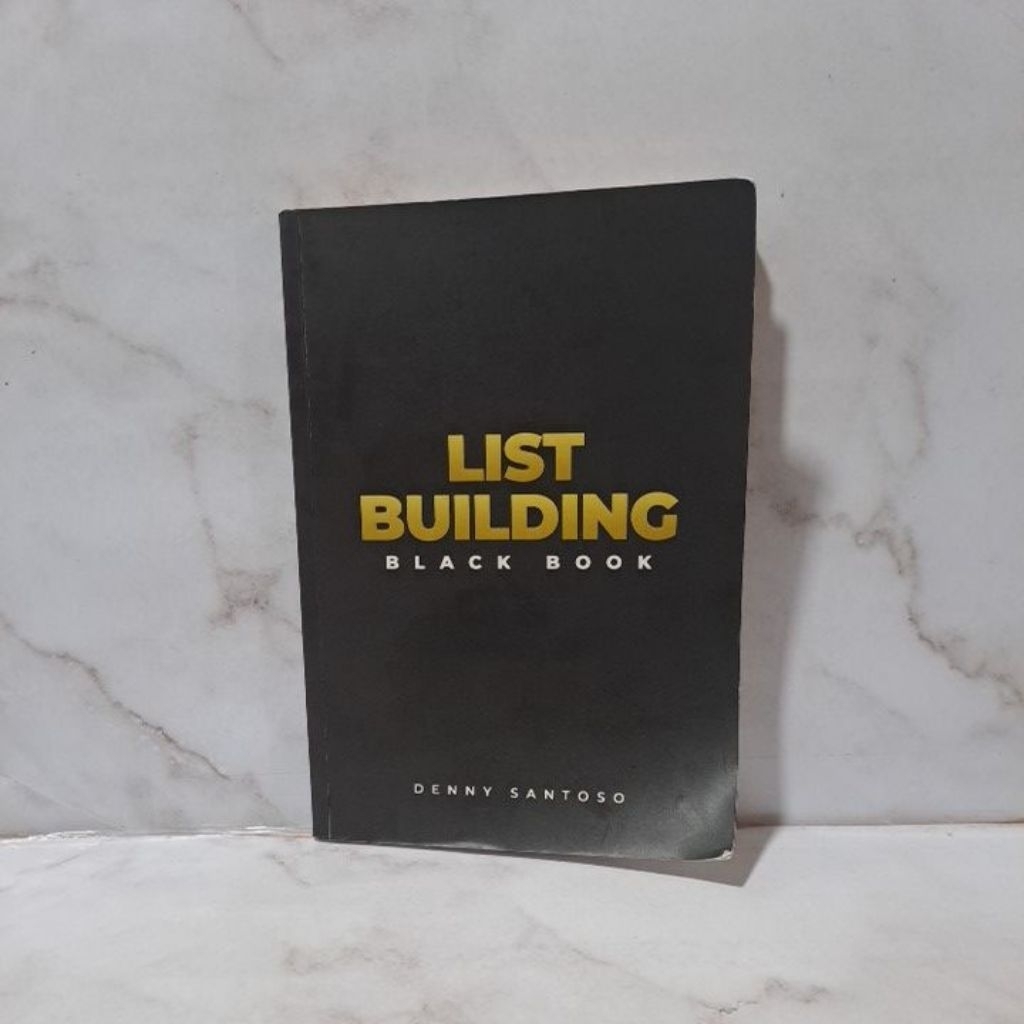 Preloved Buku List Building Black Book" Original karya Denny Santoso