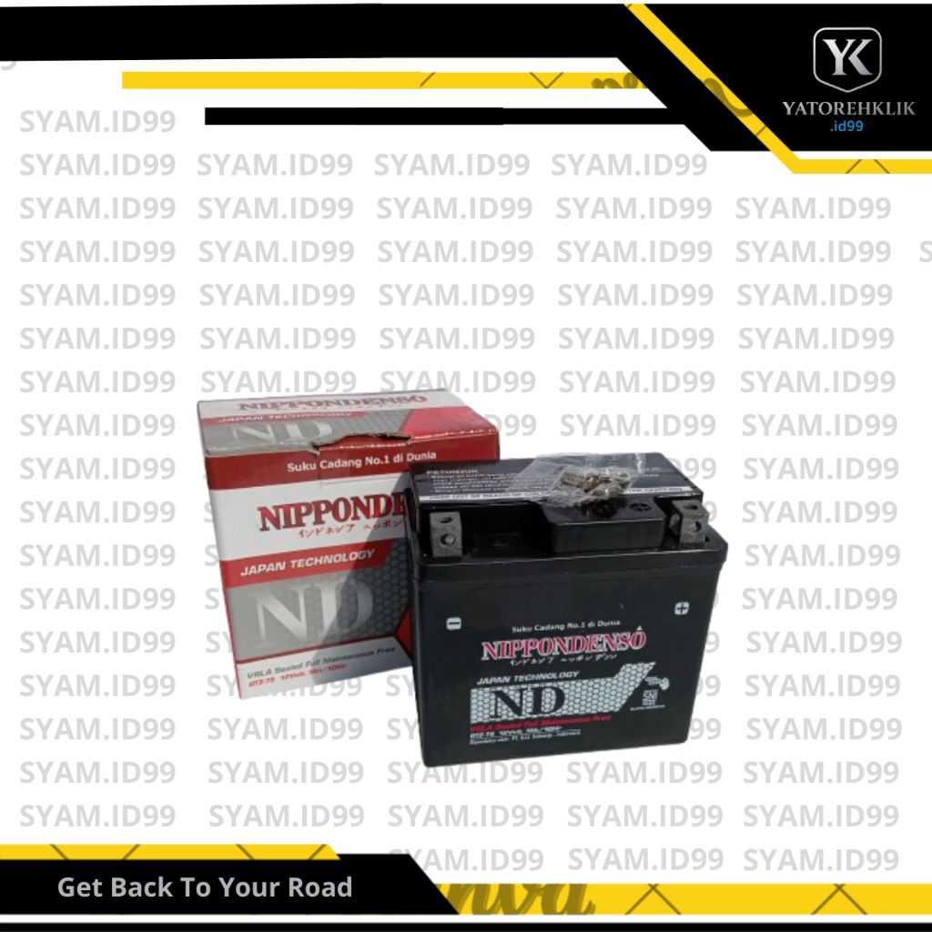 Aki Motor GTZ7S NIPPONDENSO Original Aki Kering Vario PCX / Accu Motor GTZ7S NIPPONDENSO Original 12