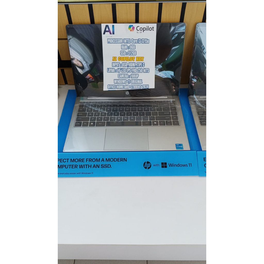 LAPTOP HP PROCESSOR INTEL CORE i3 1315u (14")