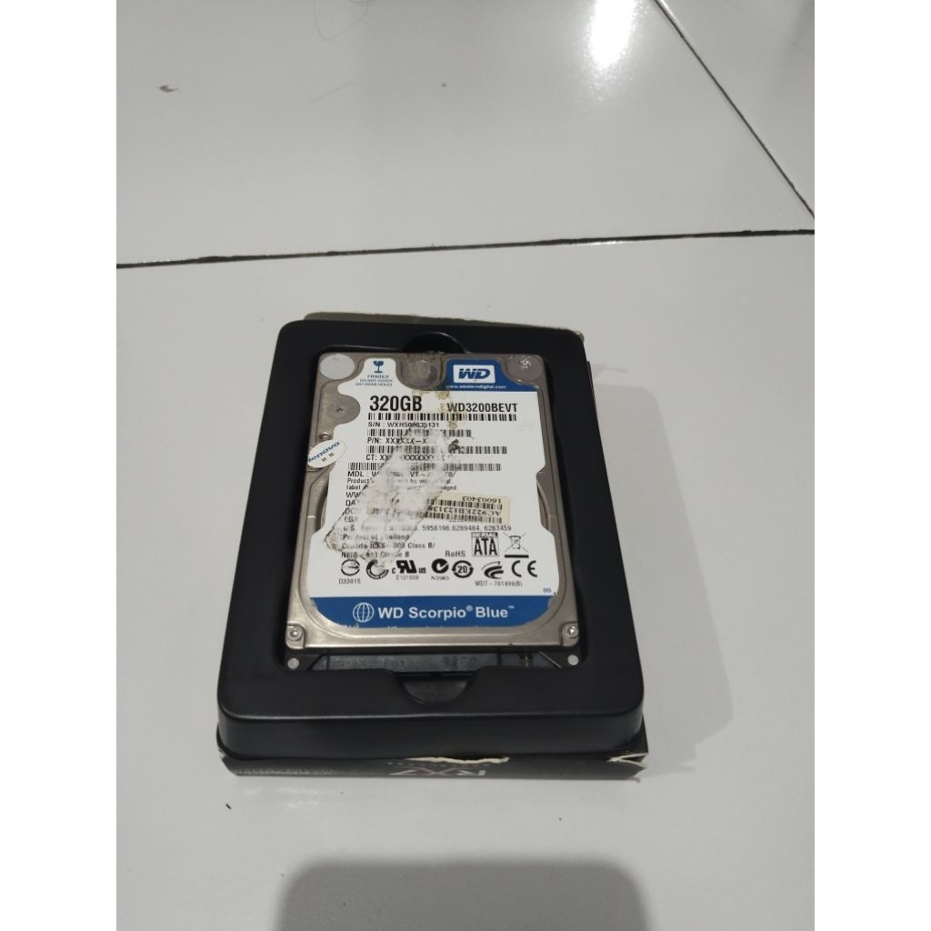 Hardisk WD Scorpio Blue 320 GB Copotan Normal