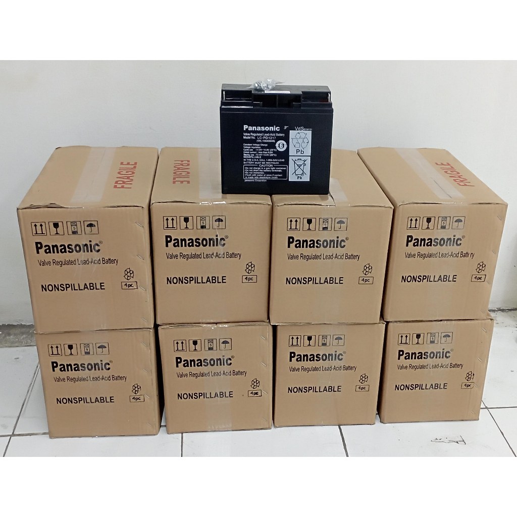 Battery Aki Kering Panasonic 12v 17ah