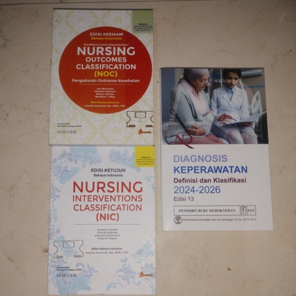 Buku Keperawatan NANDA 2024- 2026  dan NIC NOC