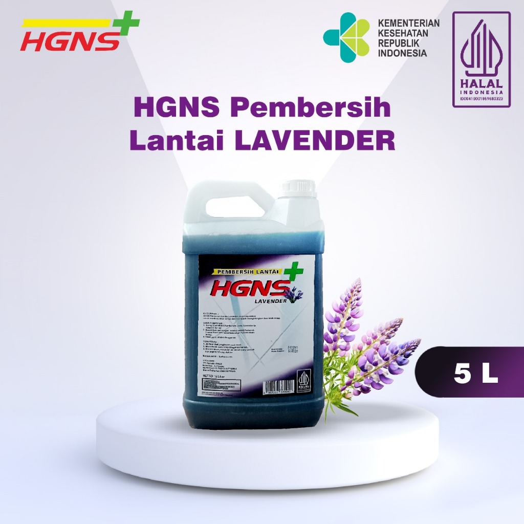 HGNS Pembersih Lantai LAVENDER / Pel Lantai 1,5 Liter & 5 Liter
