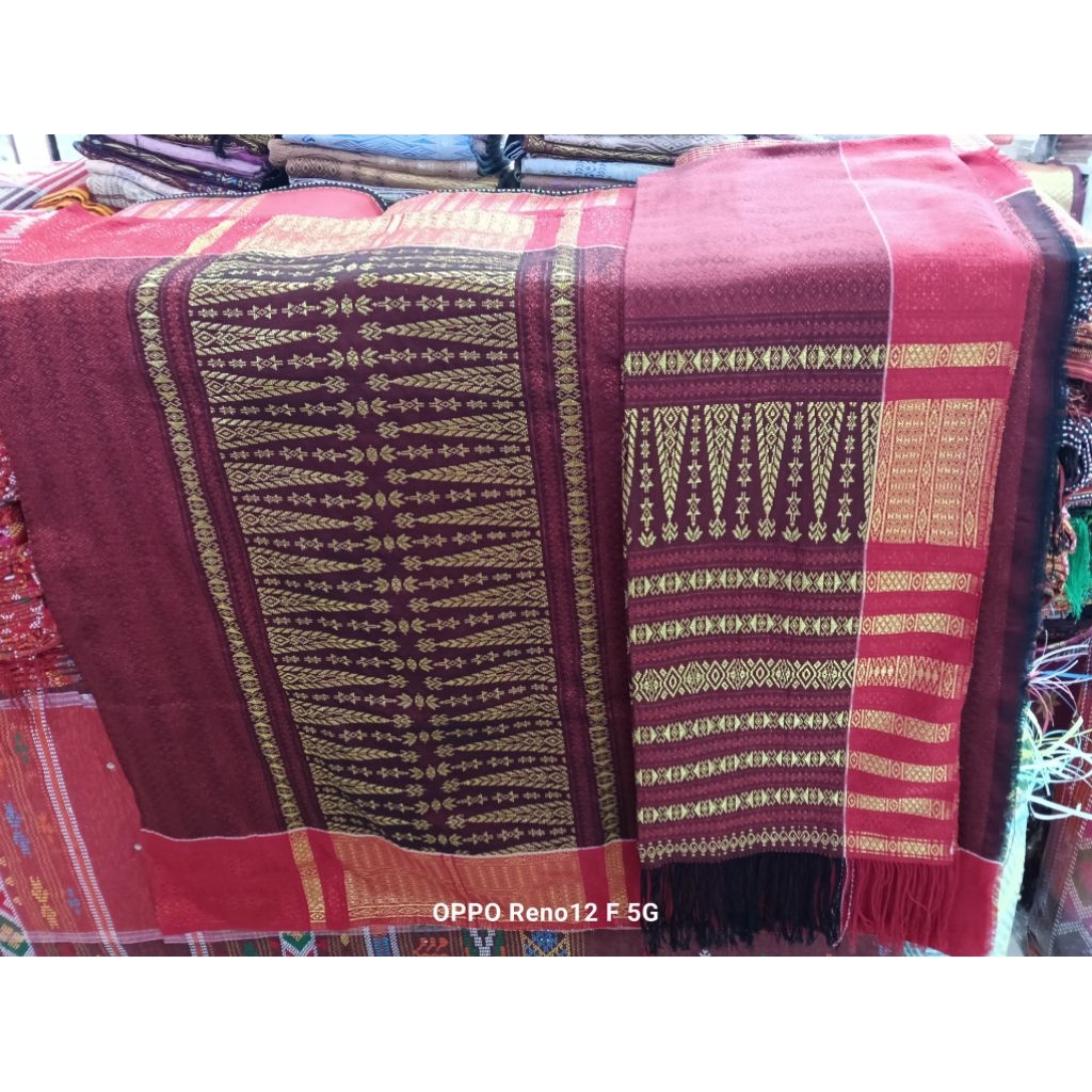 SONGKET TUMTUMAN TTS BENANG KRISTAL TUMPAL GOLD.