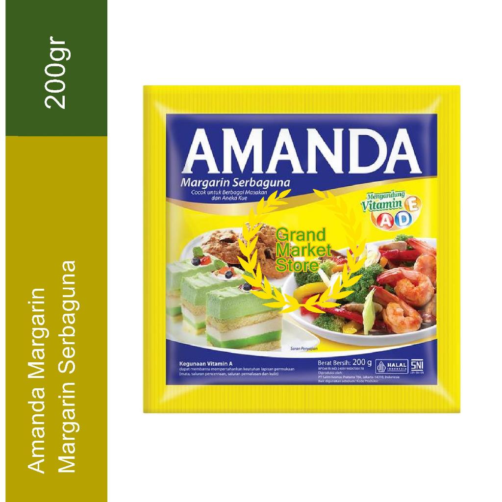 Amanda Margarin 200gr Sachet/Margarin Serbaguna