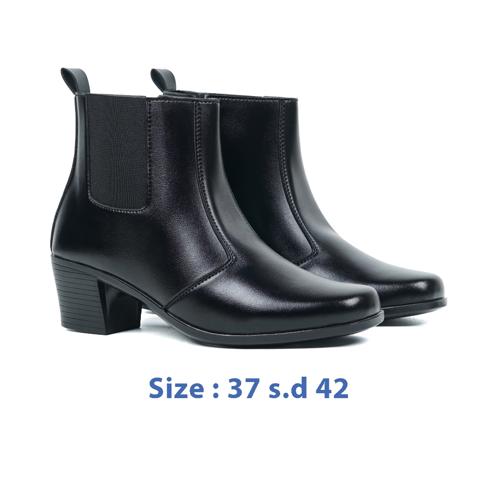 Zeintin - Sepatu Boots PDH Wanita Sepatu Boot Fashion Wanita Formal Casual Boots Resleting ZO