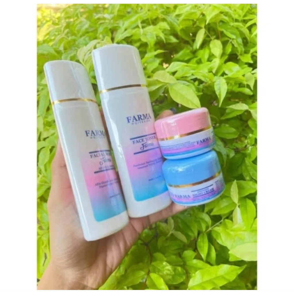 Paket Skincare Farma Whitening - Pemutihan, Pelembaban, Glowing
