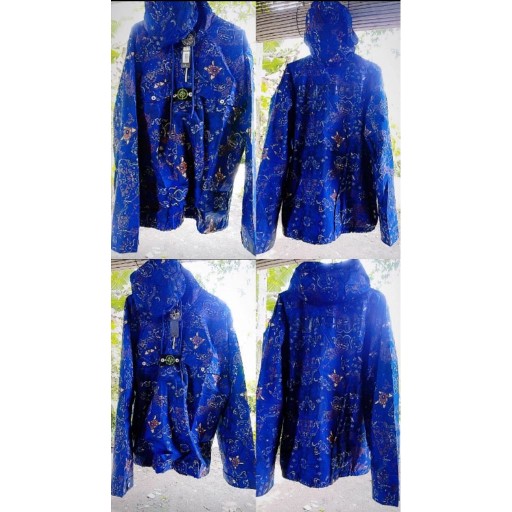 Paisley Hooded Navy Stone Island Supreme