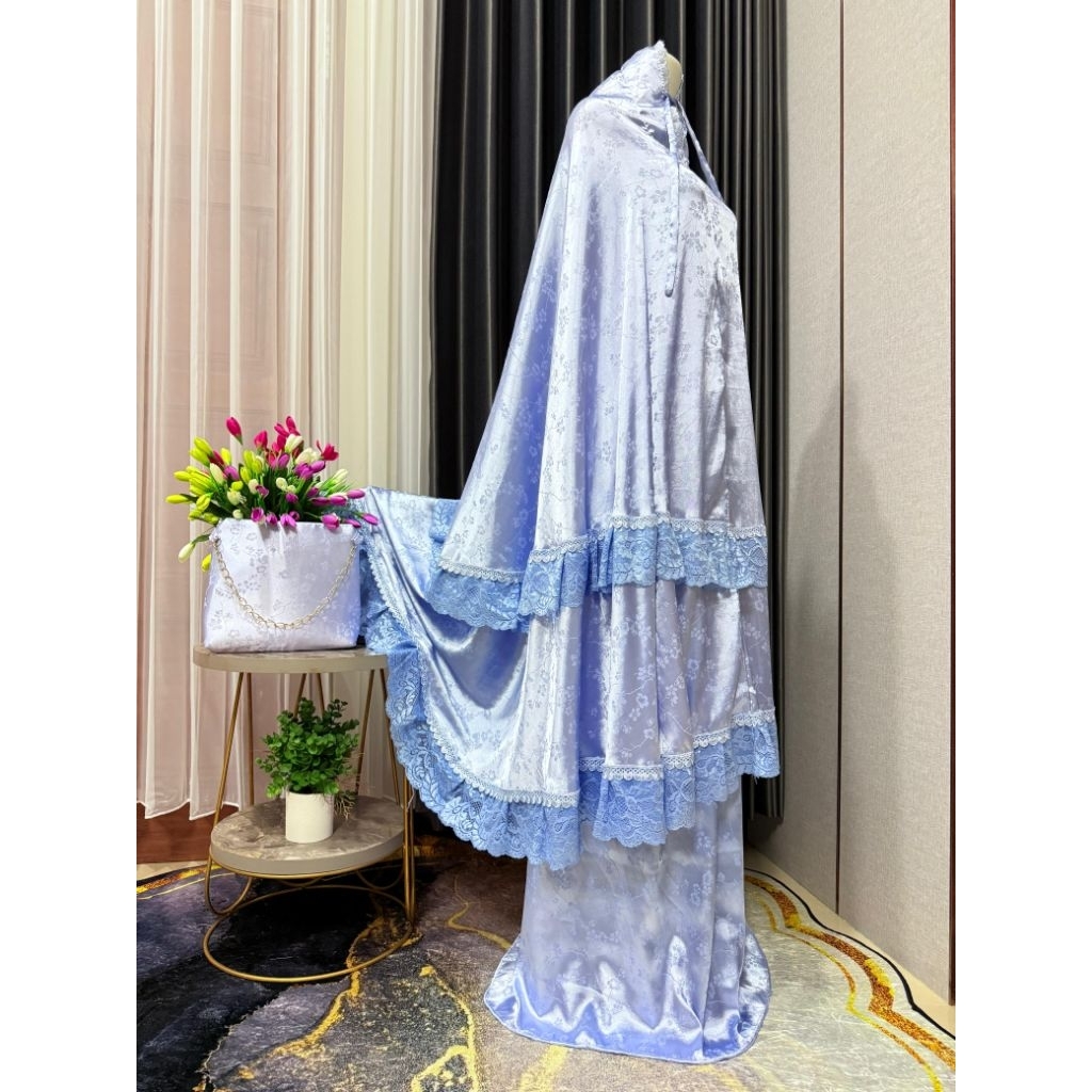 Mukena Armany Silk Premium - Nyaman, Ringan, dan Elegan