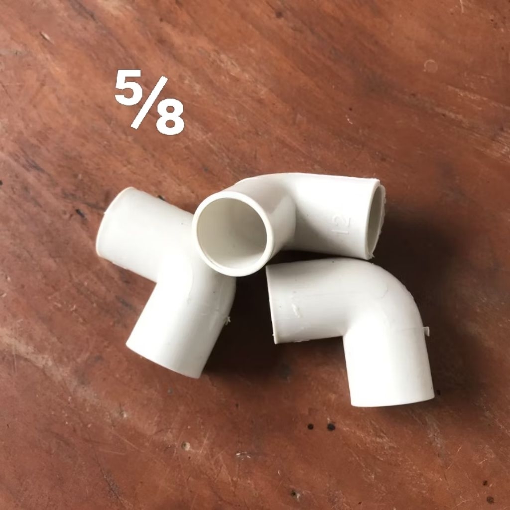 Keni Elbow putih PVC 5/8 murah knee elbow pvc sambungan pipa listrik L
