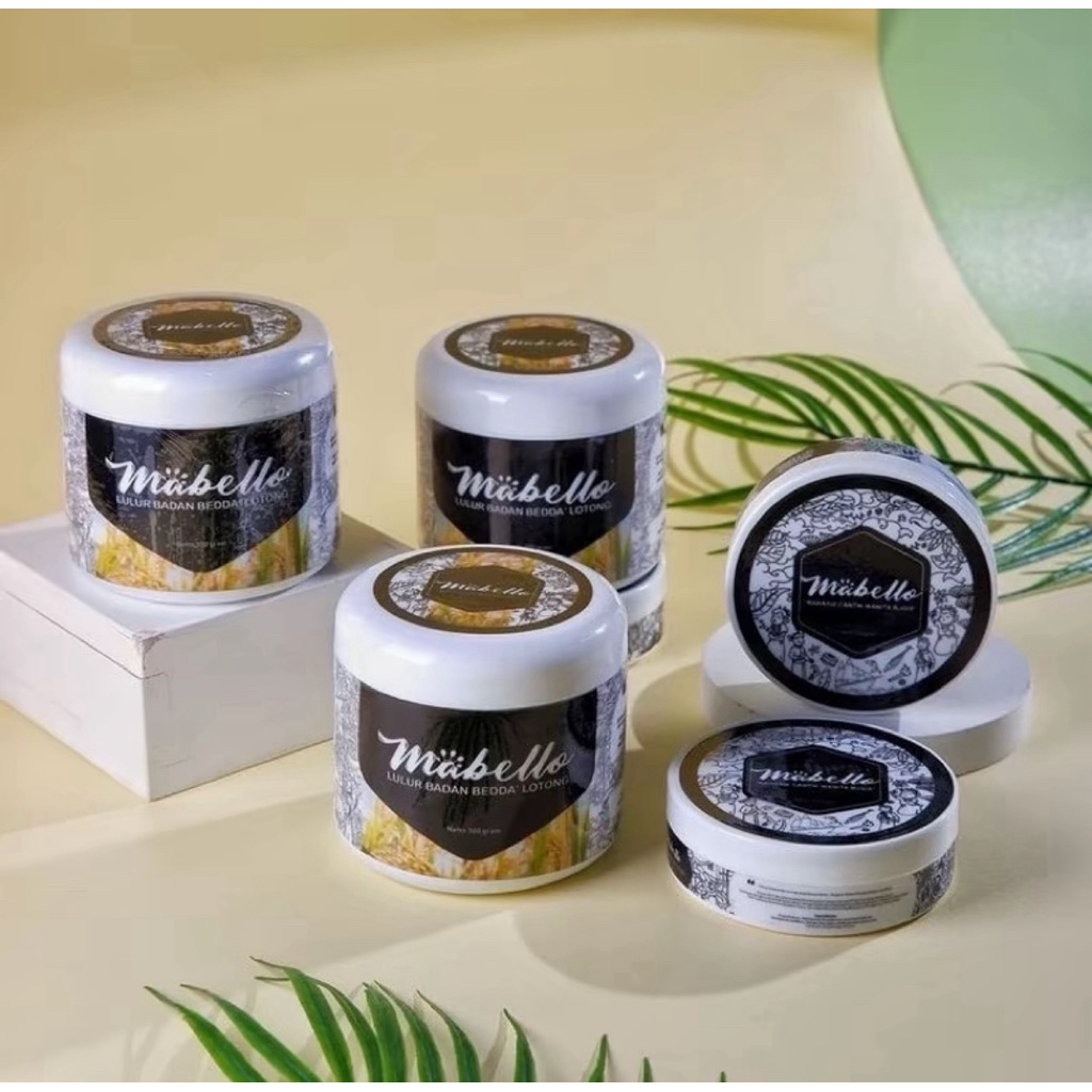 [PEJUANG RECEH] MABELLO Lulur Bedda Lotong 100gr & 300gr - Lulur Badan Mencerahkan & Menghilangkan B