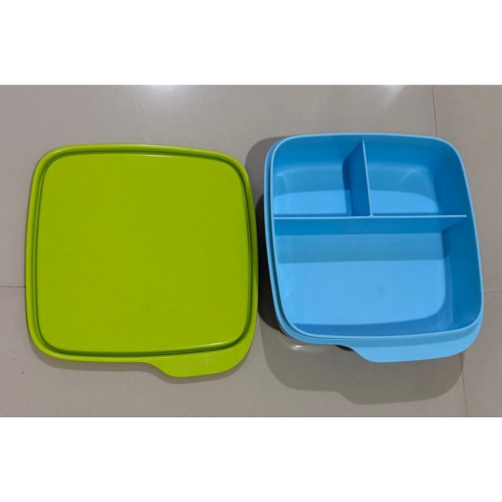 prelove kotak makan tupperware 3 sekat