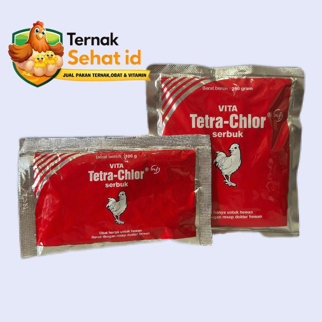 Tetra-Chlor Serbuk Vita - Antibiotik Ayam & Unggas (100g & 250g)