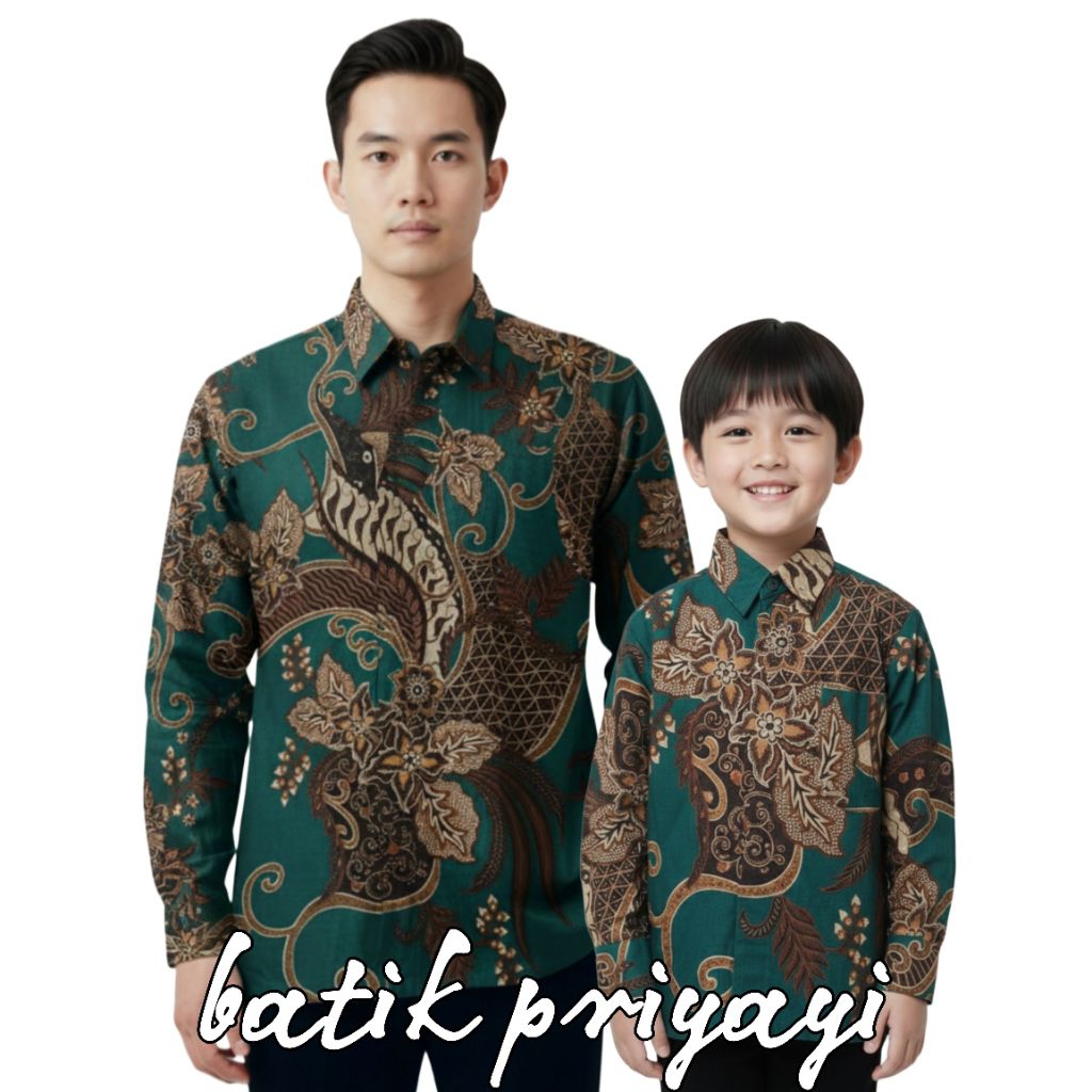 Kemeja Batik Anak Laki laki Warna Coklat Ma Batik Pria Dewasa Warna Hijau Emerald Green Couple Batik