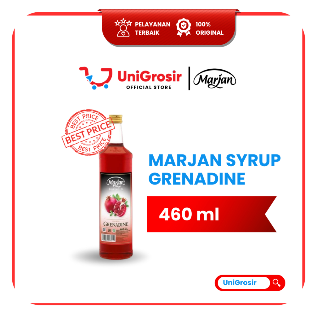[UniGrosir] MARJAN SYRUP GRENADINE SIRUP GRENADIN ~ 460 ml