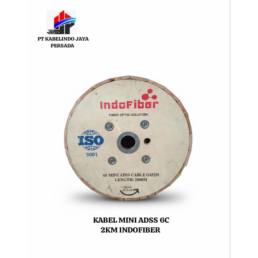 KU 6 core MINI ADSS Kabel Mini ADSS 6 CORE Span 100 G652D INDOFIBER