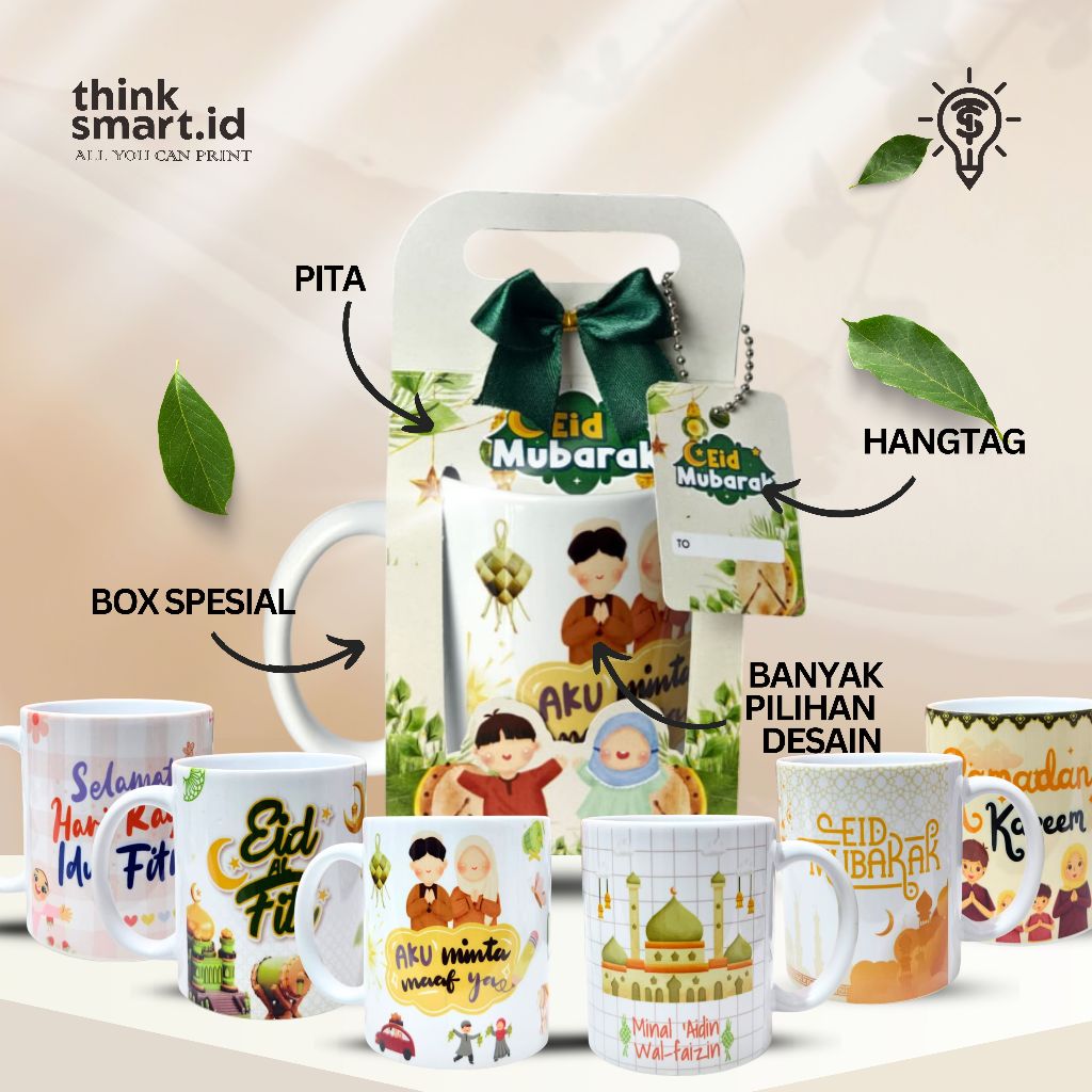 HAMPERS LEBARAN | Mug Lebaran Edition | Hampers Lebaran | Mug Lebaran Custom | Mug Hampers Lebaran |