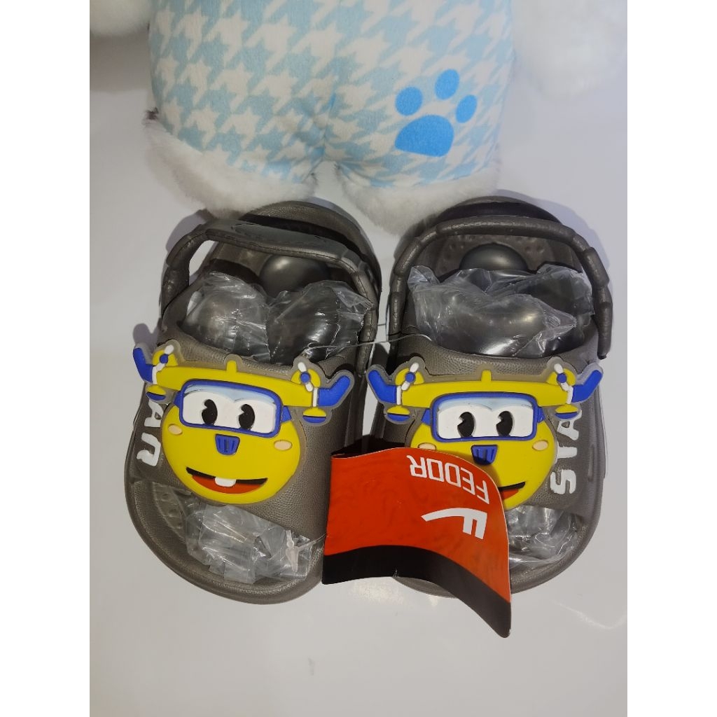(cod)Sandal Baim bunyi CIT CIT untuk anak laki laki tali belakang