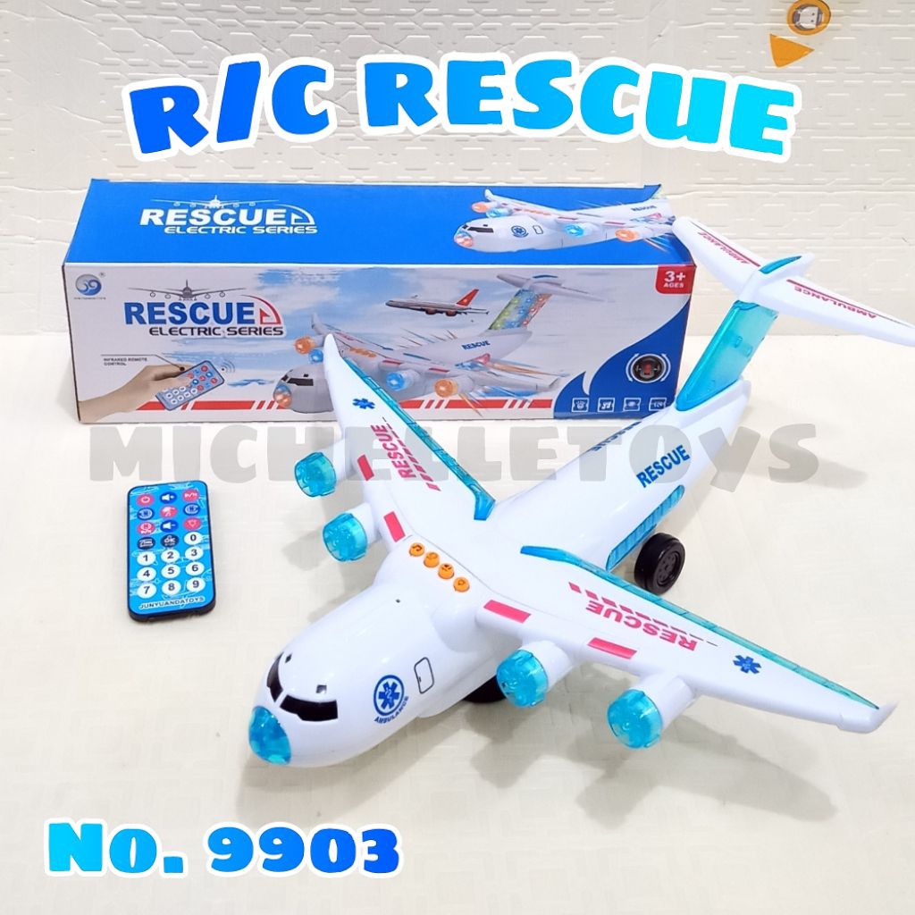 Mainan Anak Pesawat RC Rescue Airplane Remot Control - Mainan Pesawat Remot