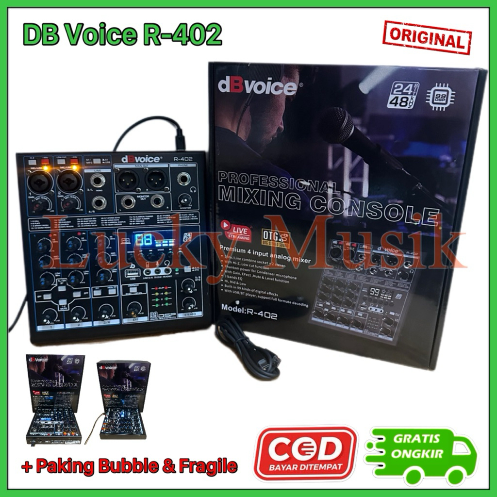 Mixer DBVoice R402 Original 4 Channel 99 DSP db voice r 402 mixer db voice r402