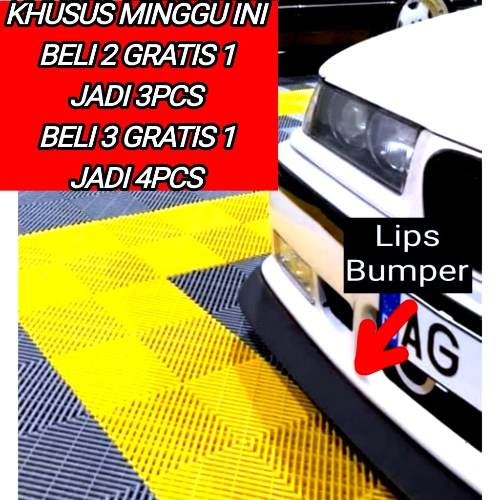 BACA BAIK" LIPS BUMPER UNIVERSAL BISA UNTUK SIDESKIRT SAMPING BIKIN TAMPAK CEPER MONTOK