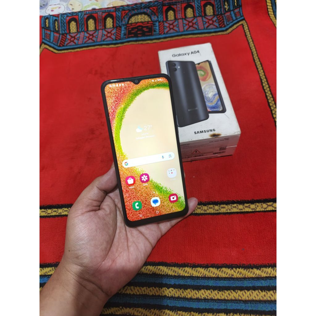Samsung a04 fulset lengkap 64gb ram 4gb ori 4G garansi resmi normal murah 64gb bagus murah