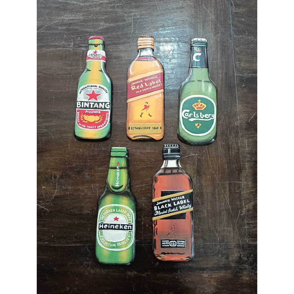 Pajangan Karakter/ Pajangan Botol/ Walldecor/ Pajangan Kayu