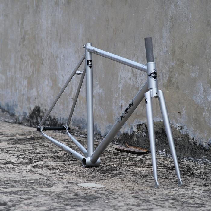 Frameset Sepeda Fixed Gear Fixie TSUNAMI SNM4130 Chromoly (seri 4130) - Frame Fixie
