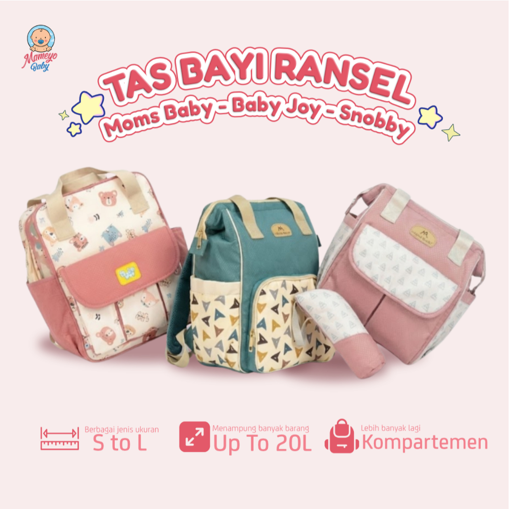 Tas Bayi Ransel Moms Baby / Baby Joy / Snobby