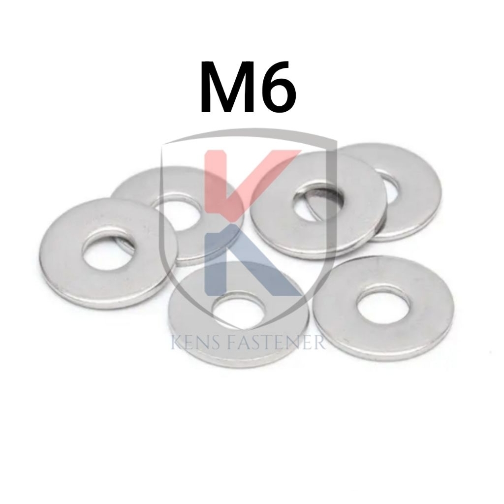 RING PLAT M6 LEBAR STAINLESS STEEL PRESISI TEBAL