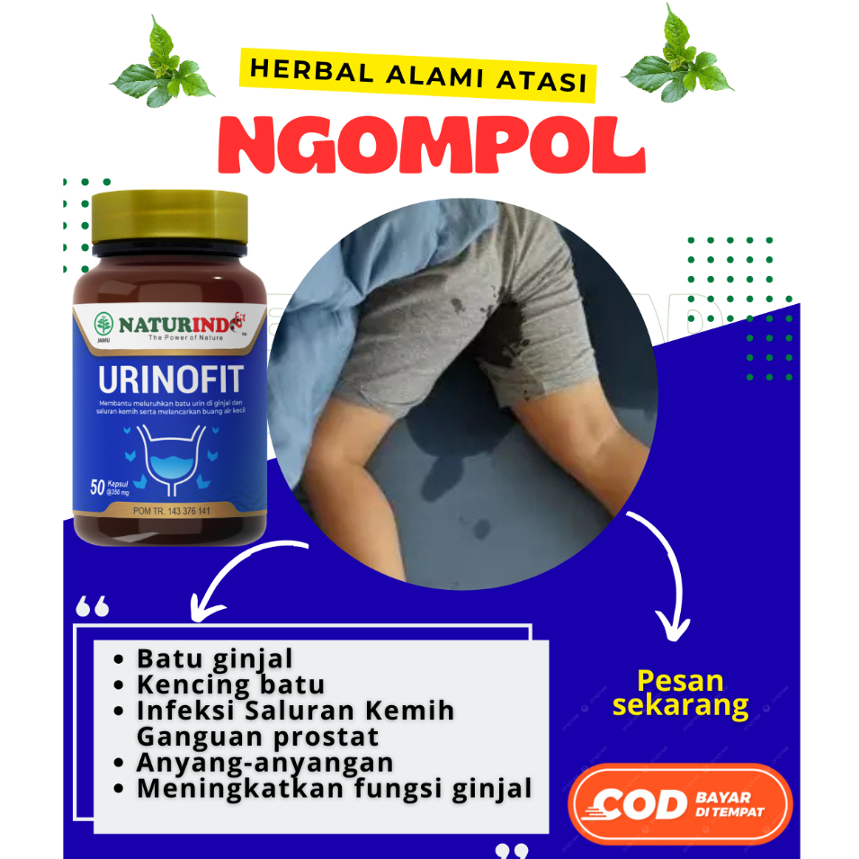 Obat Ngompol Ampuh Stop Beser & Anyang-anyangan Anak Remaja Dewasa Beser Urinofit Naturindo