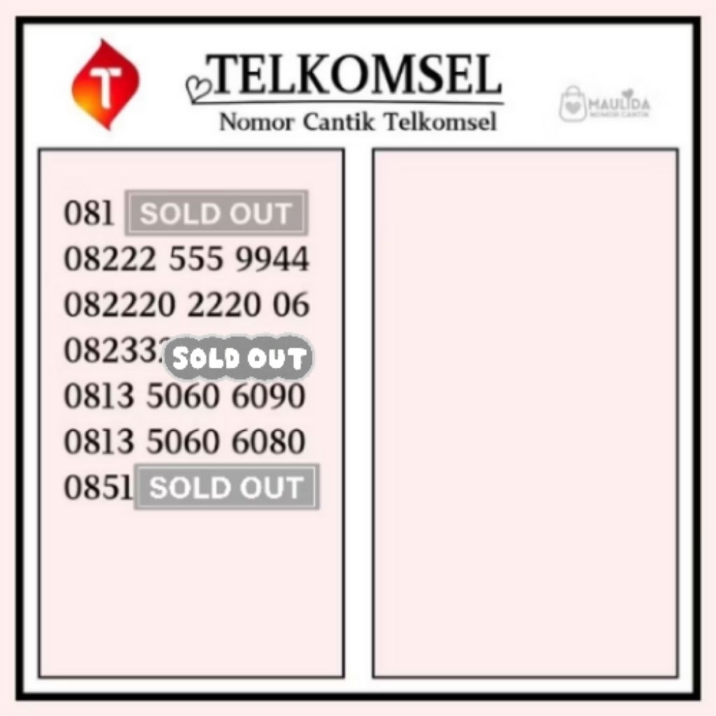 Nomor cantik telkomsel part1