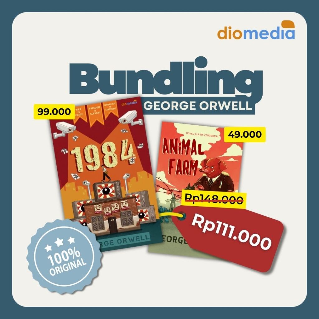 [SPECIAL] Paket Bundle George Orwell - Animal Farm & 1984 | Penerbit Diomedia