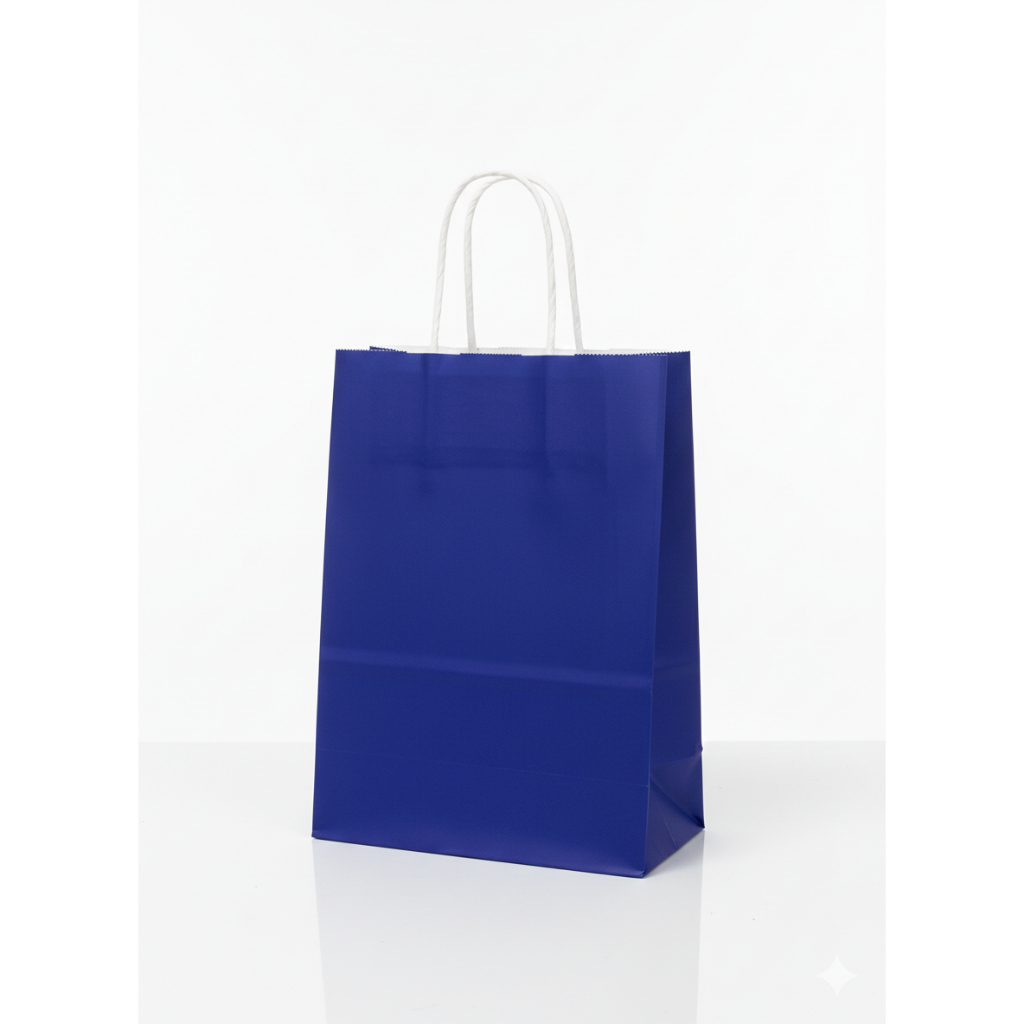 Capricorn Design Paper Bag Polos Warna Pastel Soft Aesthetic Small Warna Biru Tua Isi 3 Pcs PBPK006