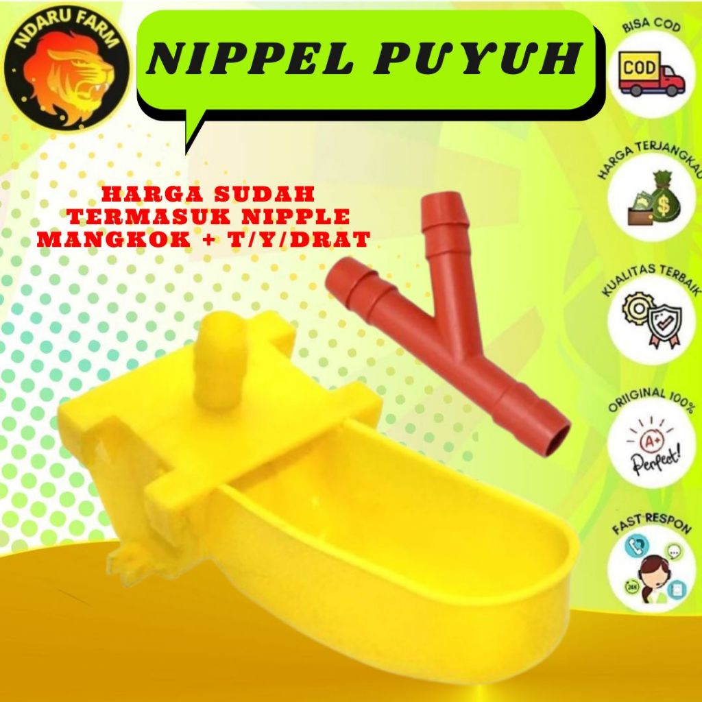 Nipple Nipel Nepel Puyuh P2 ARTUPIC Tempat Minum Niple Nippel Burung Puyuh Quaility  NDARUFRAM