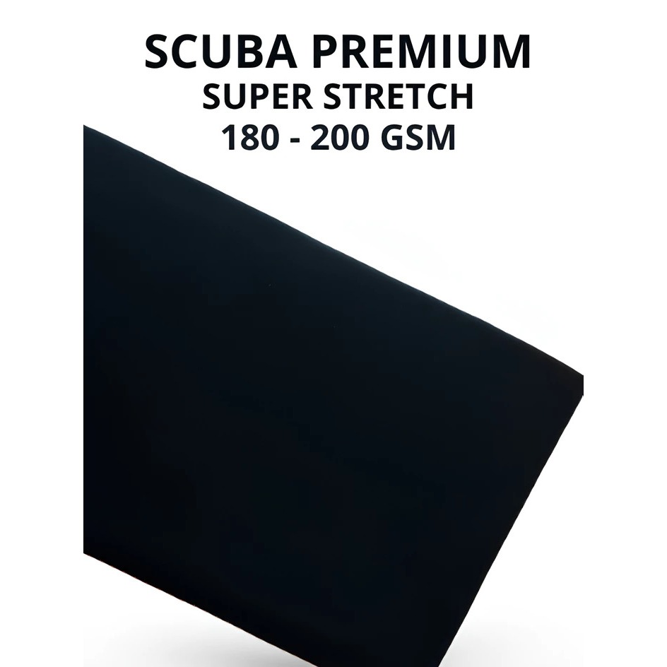 Kain Bahan SCUBA Premium Untuk Gamis / Dress / Kaos / Blus / Celana / Blazer (Harga Per 0.5 mtr)