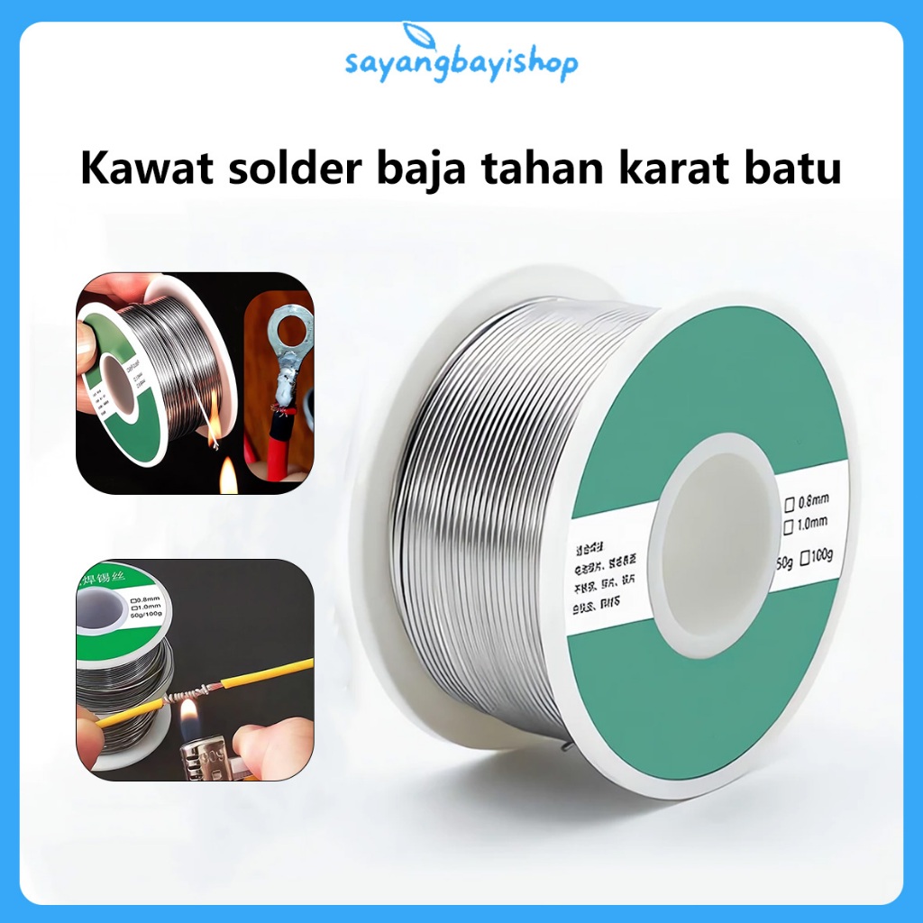 [COD] Kawat solder baru kawat timah solder universal kawat solder listrik nikel tembaga tanpa bersih