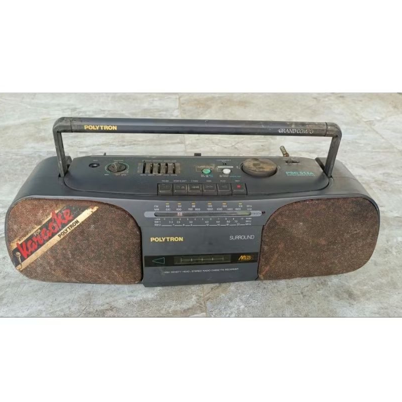 radio tape polytron MATI BEKAS bahan