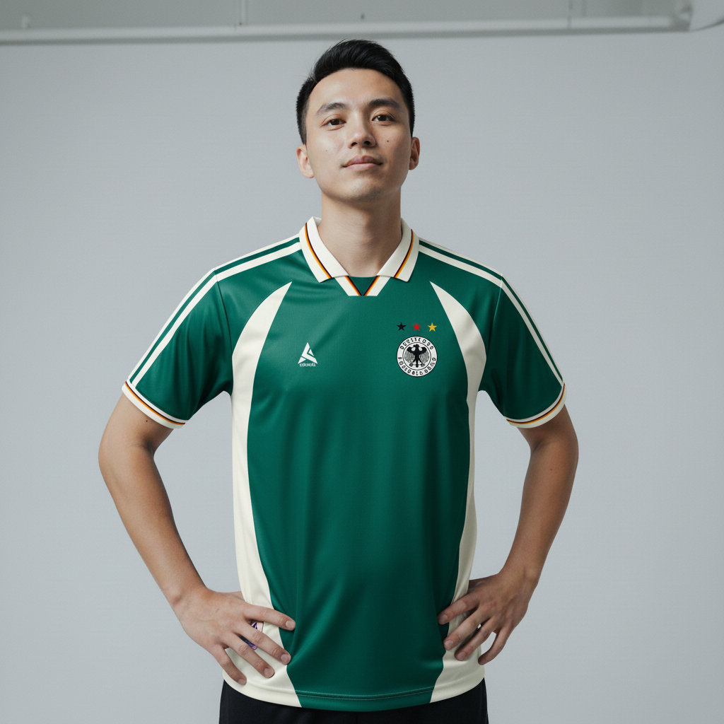 ATHLETIC SPORTWEAR - Jersey Bola Fantasy Jerman 2000-2002 Fullprinting Casual - Atasan