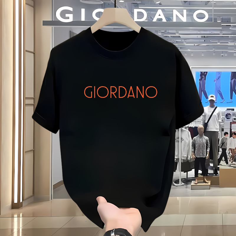 Giordano Original T Shirt Pria Katun Premium Adem Nyaman Dipakai Daily