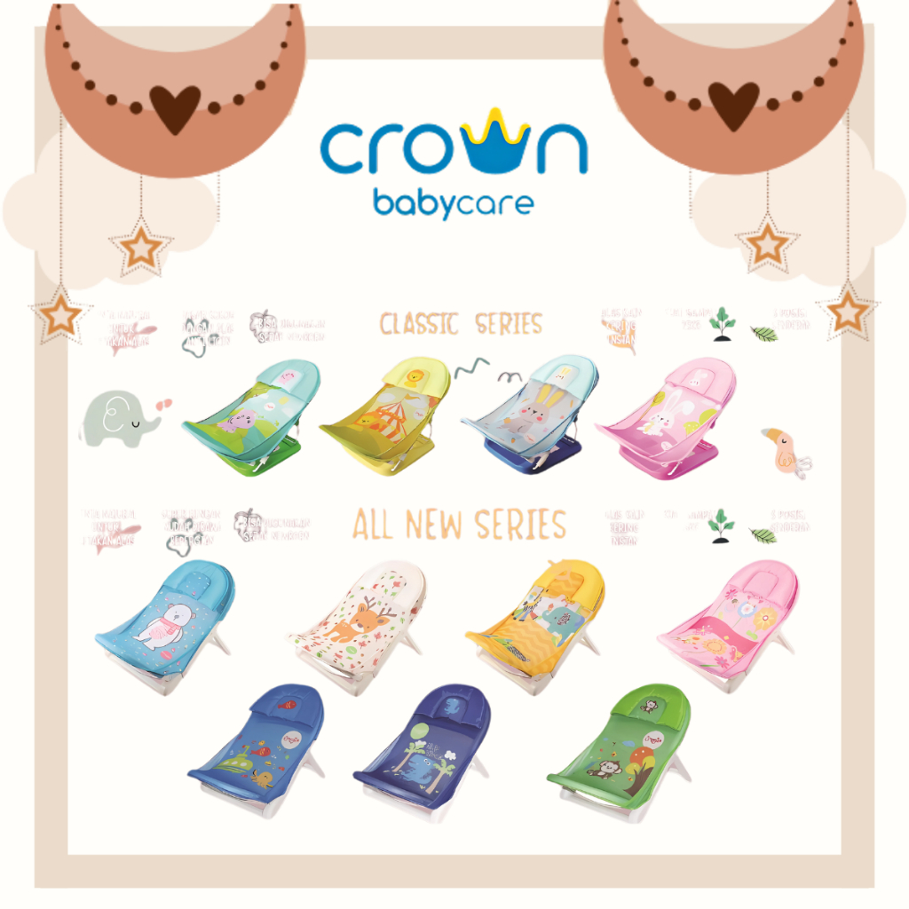 CROWN SNUGGLE Deluxe Super Baby BATHER / Kursi / Tempat / Dudukan / Alat Bantu Mandi Bayi - BPA FREE