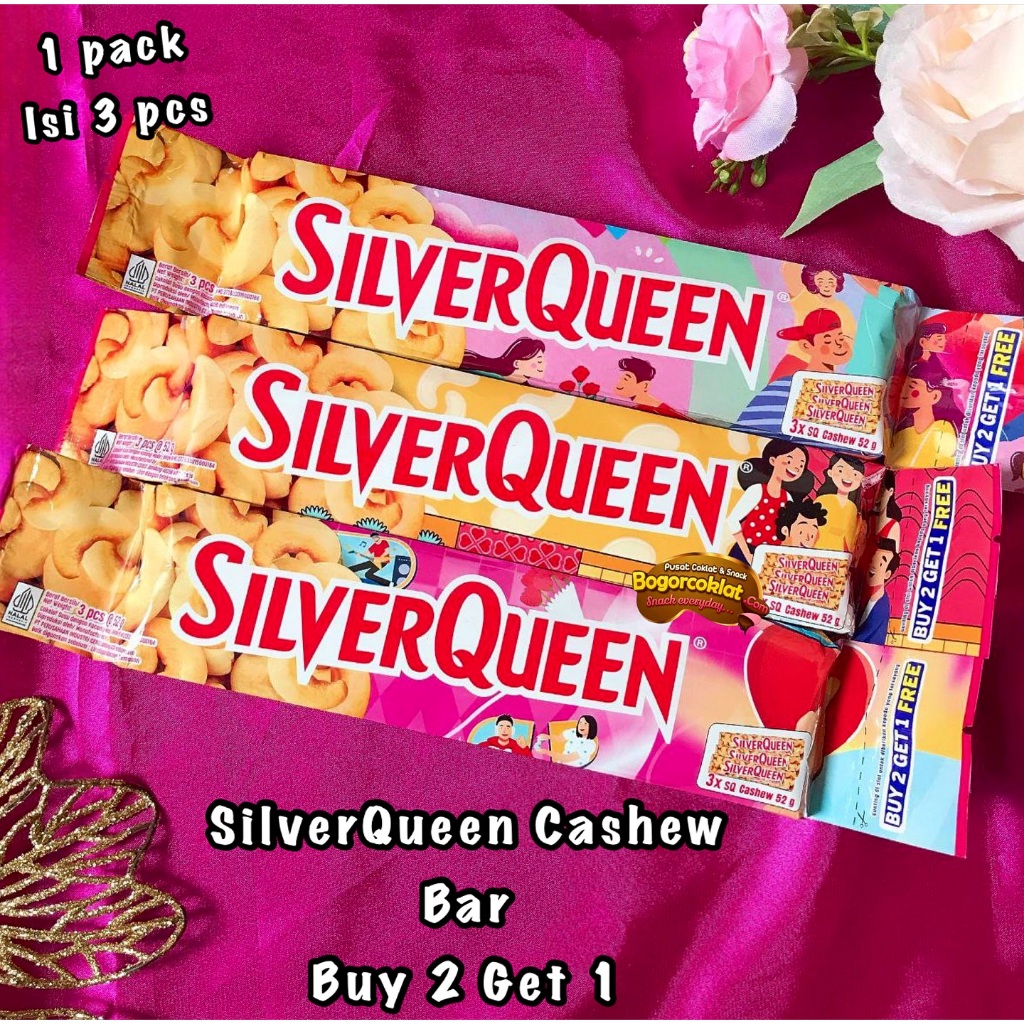 Coklat Silverqueen Cashew Buy 2 Get 1