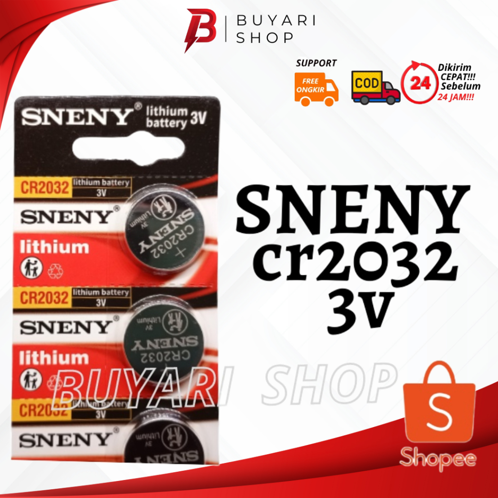 Baterai CR2032 Original- SNENY CR2032 3V/ Baterai Timbangan Digital CR2032/ Baterai Timbangan Badan 