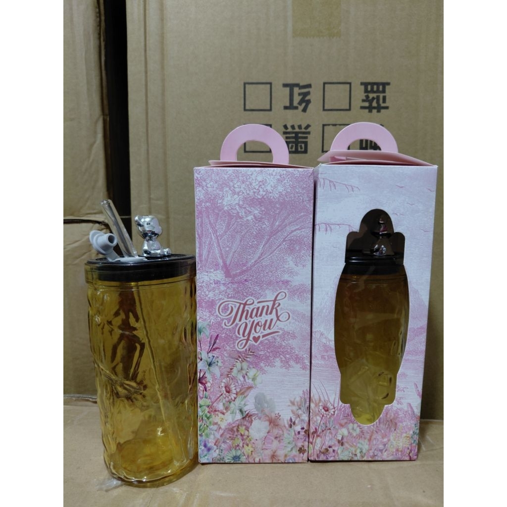 10 PCS botol Kaca Kristal Sedotan Kemas Box Souvenir