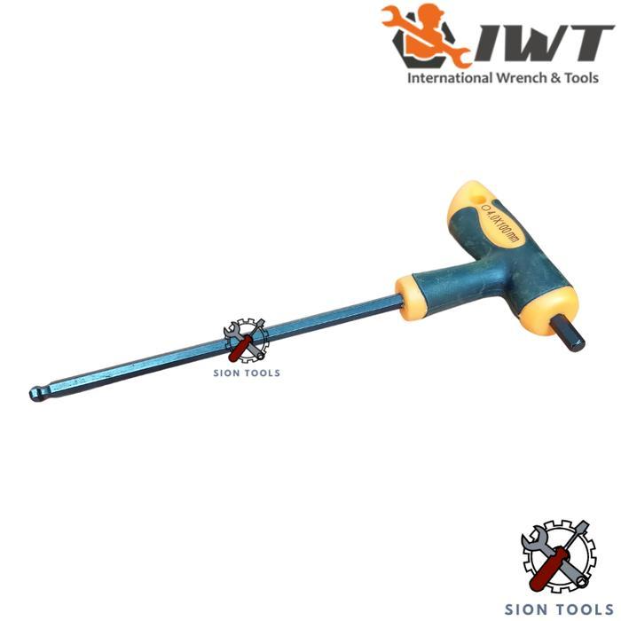 IWT KUNCI L BALLPOINT T-HANDLE 2 - 10 MM / ALLEN HEAD WRENCH MODEL T