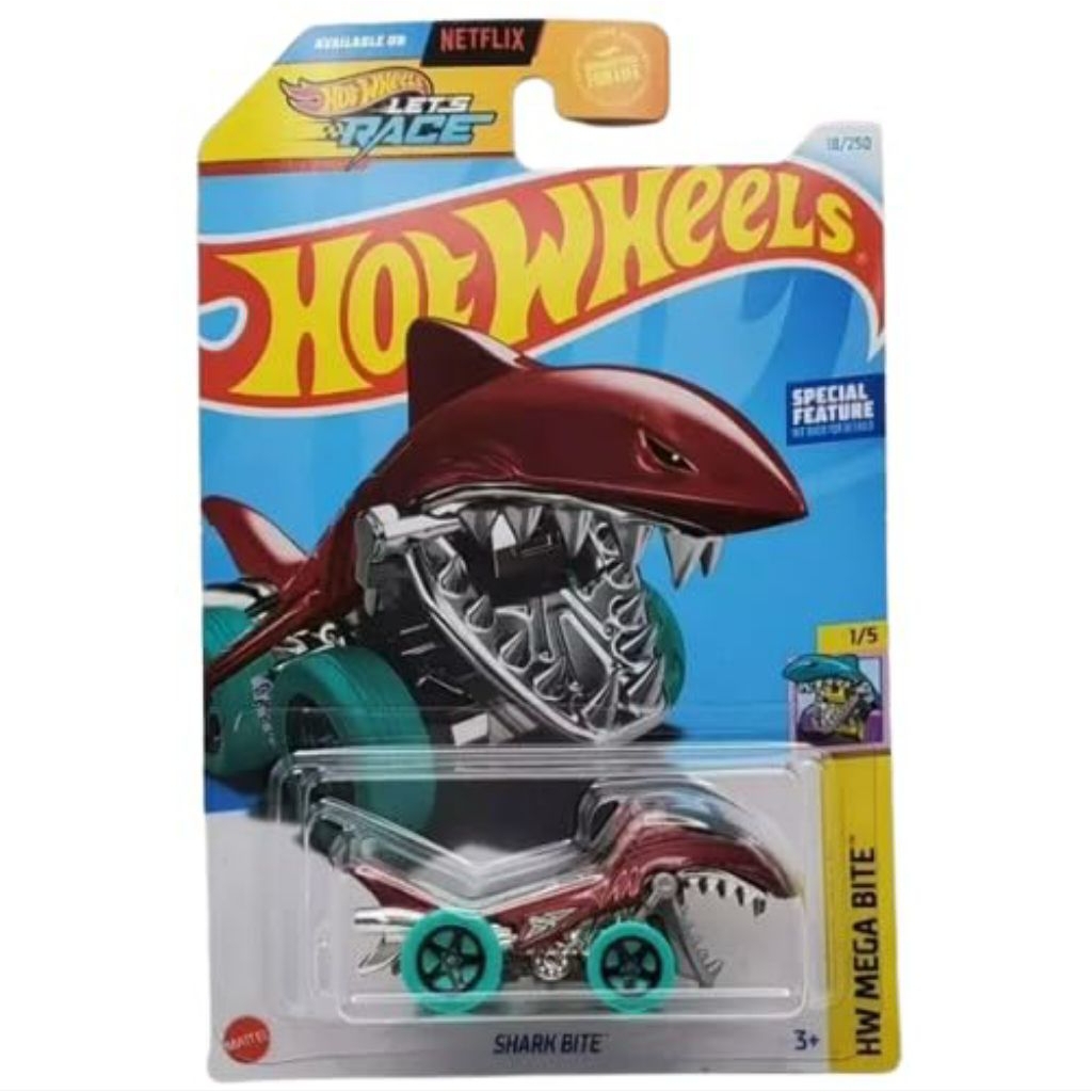 Hot Wheels HW MEGA BITE  Shark Bite Hiu Ban Hijau