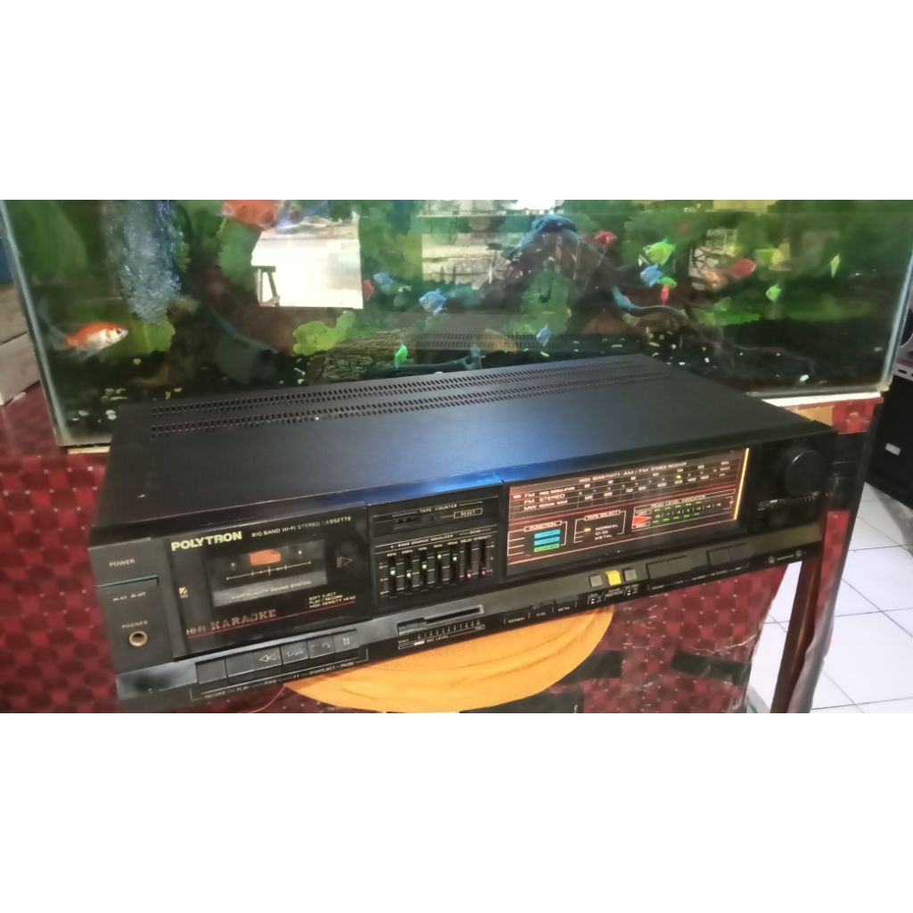 tape deck radio merk polytron BIG BAND Model BB-435