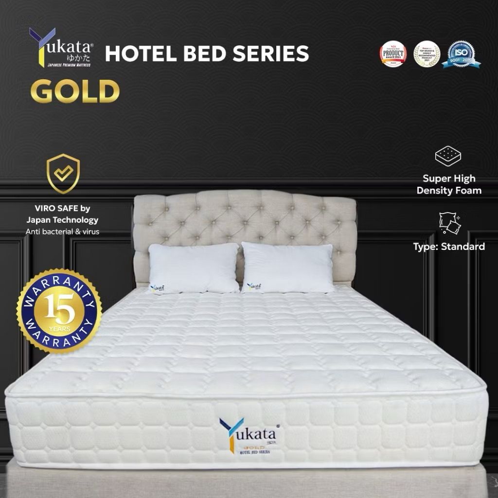YUKATA GOLD Spring Bed Hotel Series 30cm – Kasur Hotel luxury All Size 100–200x200