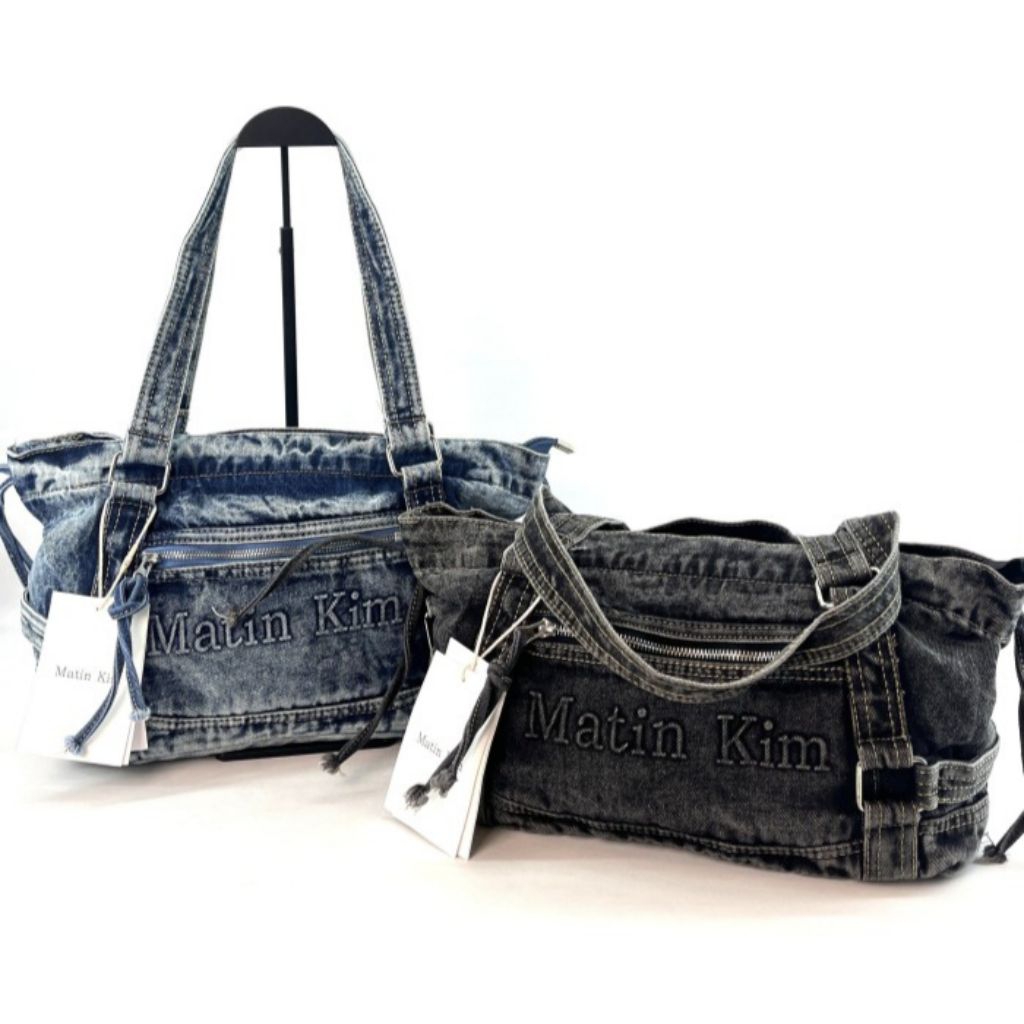 LEXIS STALL - MATIN KIM TOTE BAG JEANS TAS WANITA KOREA TERBARU